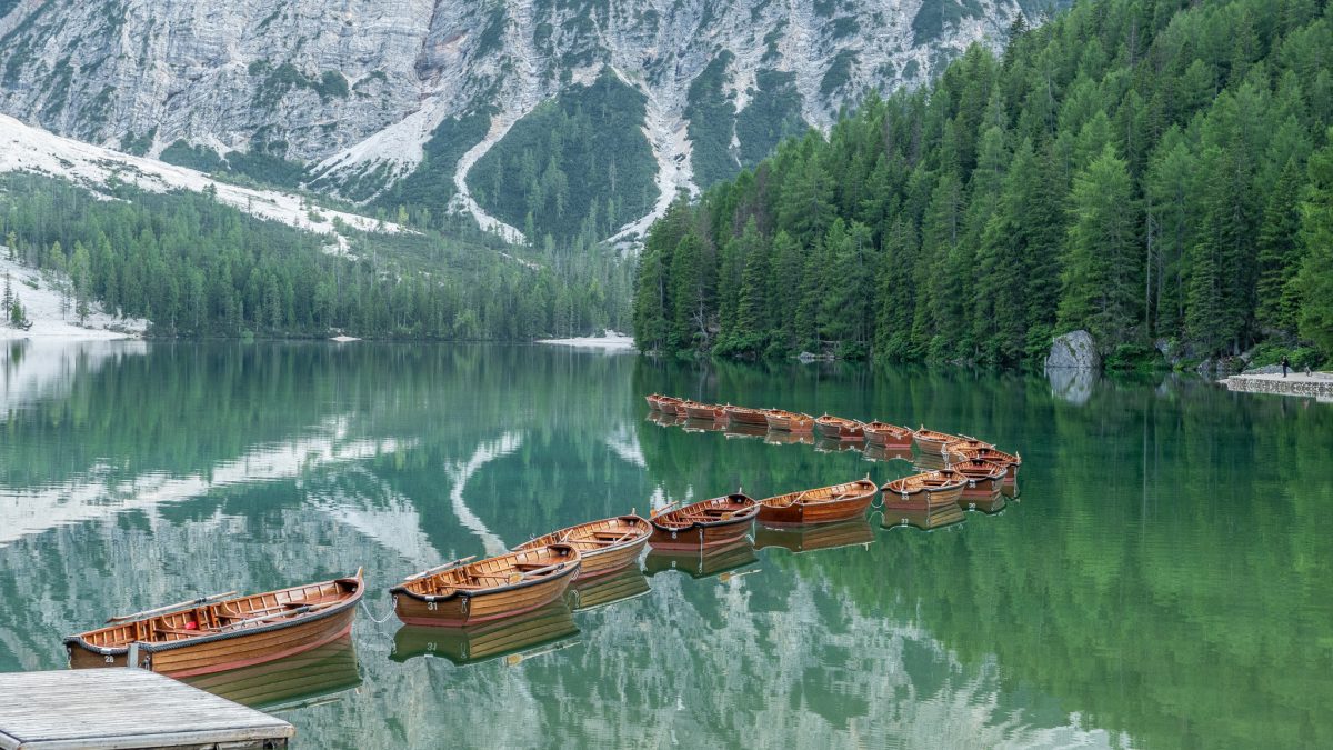 Lago di Braies en Italie